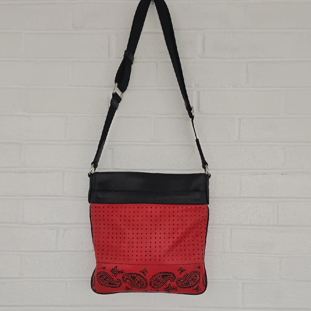 Coach 55961 Bandana Print Red/Black